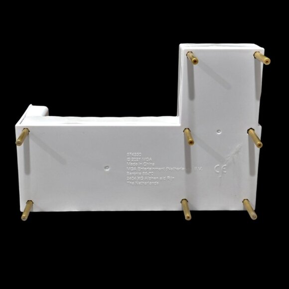 Rainbow High Dollhouse White Gold L Shaped Couch Sofa MGA Fits Barbie 1:6 Scale - Picture 6 of 9